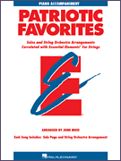 Essential Elements Patriotic Favorites for Strings Piano string method book cover